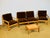 Complete modular scandinavian vintage living room set dating from the 1960s, comprising two armchairs and two armless...