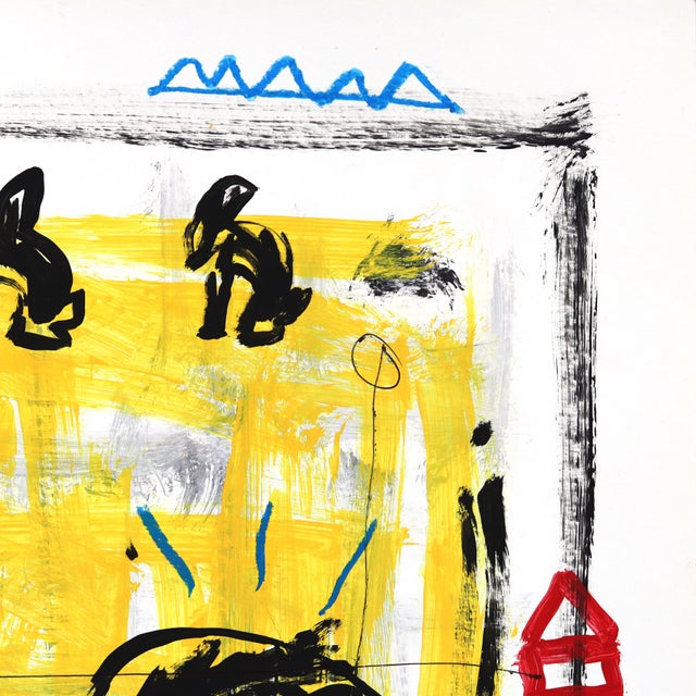 Jackrabbit Jam - Original Whimsical Pop Street Art Acrylic Painting on Thick Poster Board by Gary John For Sale In Los Angeles - Image 6 of 6