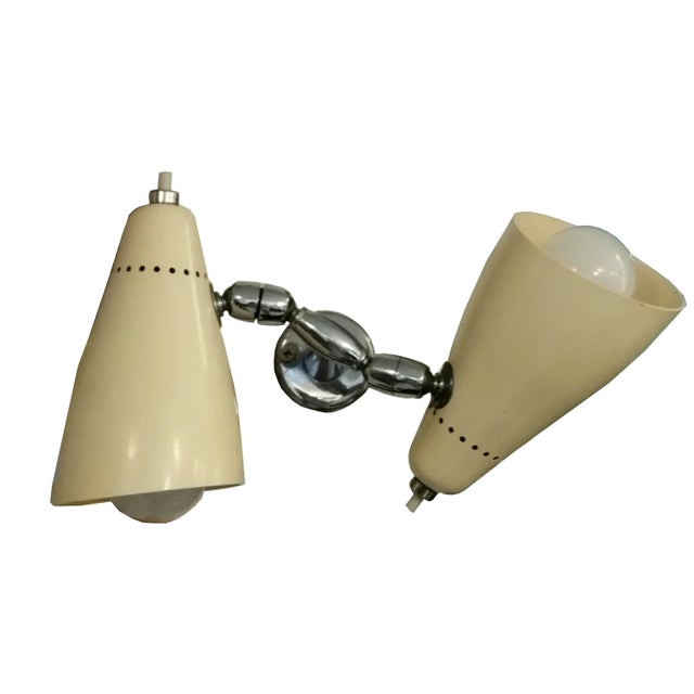 Wall Sconces by Giuseppe Ostuni for Oluce 1950, Set of 2 For Sale - Image 4 of 8