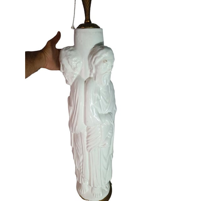 Portico de la Gloria Manises Lamp in Ceramic, 1920s, in Good conditions. Designed 1920 to 1949 I have official proof of...