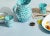 American Crow Canyon Home Splatterware, 14 oz. Tumblers in Turquoise & White - Set of 4 For Sale - Image 3 of 6