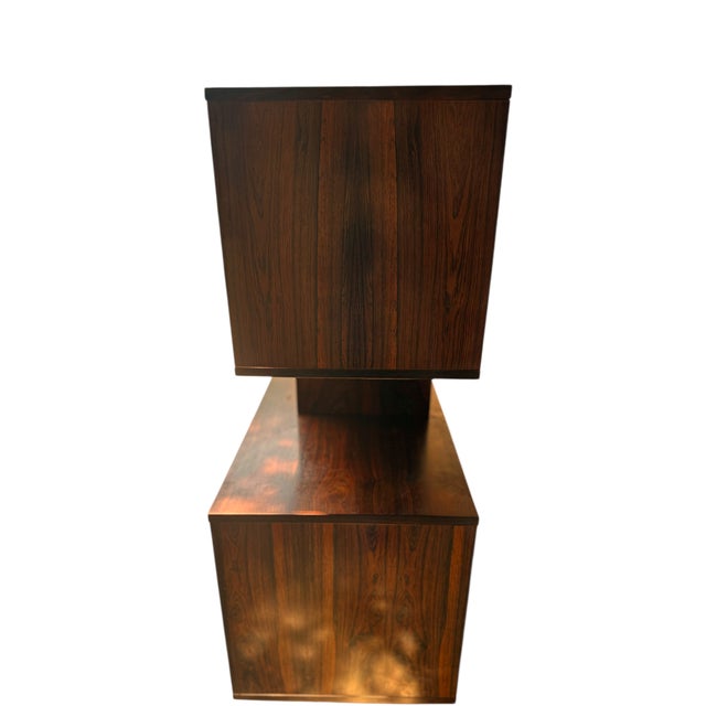 1960s 1960s Brazilian Rosewood Credenza and Hutch by Peter Lovig For Sale - Image 5 of 10