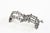 Mid-Century Modernist Brutalist 835 Silver Bracelet by Pegria in the style of Guy Vidal, Italy, 1960s For Sale - Image 6 of 10