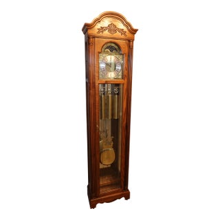 Howard Miller 68th Anniversary Grandfather Clock – Windsor Cherry – Illuminated Moon Dial – Unused For Sale