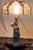 Bronze Late 19th Century Eclectic Bronze Woman Lamp With Popsicle Stick Shade For Sale - Image 8 of 17