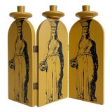 1950s Fornasetti Style Folding Candle Holder For Sale