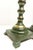 Faux Verdigris Patina Brass Candlesticks a Pair For Sale In Louisville - Image 6 of 8