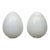 Murano Glass Egg Lamps, Pair of Large White Swirl Opaline Lamps For Sale