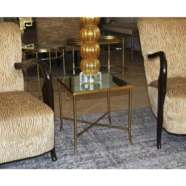 1960's Vintage Italian Brass X Base Side Table Chairish