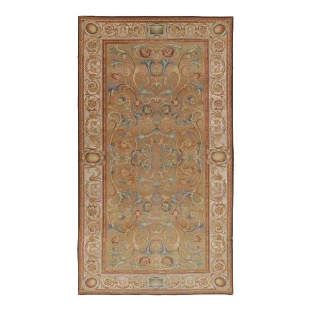 Rug & Kilim’s European-Inspired Rug With Colorful Acanthus Florals For Sale