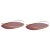 Contemporary Burgundy Touché C Trays by Mason Editions, Set of 2 For Sale - Image 3 of 3