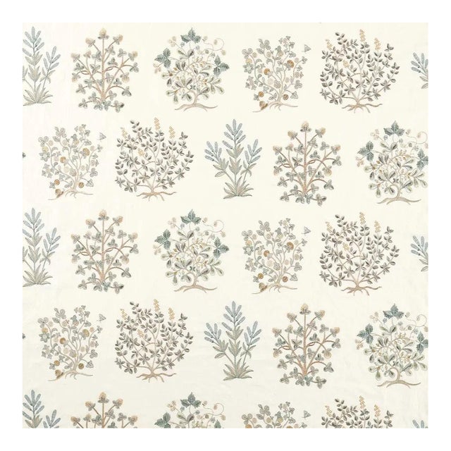 Sanderson Thyme Walk Fabric in Mineral/Parchment - a sample For Sale