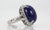 Blue Tanzanite 35.39 Ct Cabochon High Dome Ladies Ring Size 6.5 For Sale - Image 8 of 11