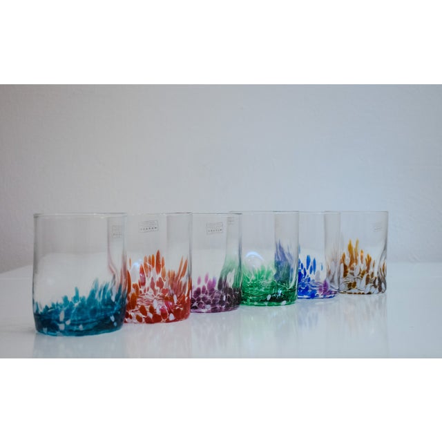 Italian Murano Glasses by Mariana Iskra, 2010s, Set of 6 For Sale - Image 6 of 18