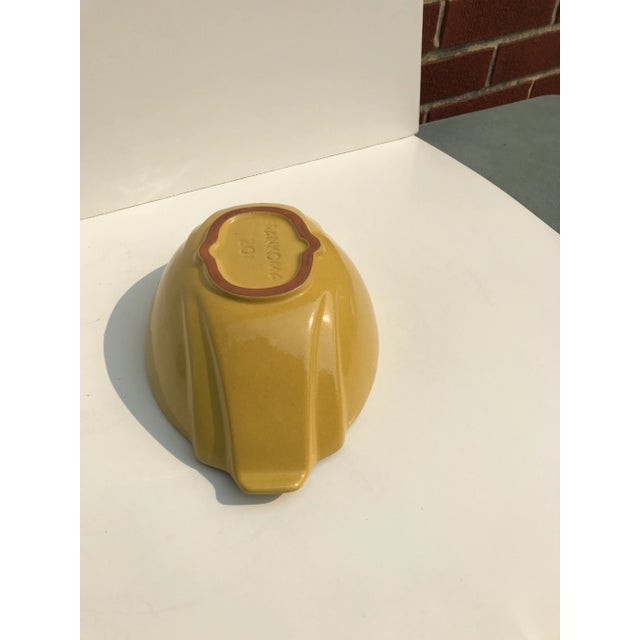 Mid-Century Modern Vintage Frankoma Sunflower Yellow Flower Bowl For Sale - Image 3 of 12