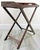 1960s Mid 20th Century Vintage English Butler's Mahogany Tray Table With Folding Stand For Sale - Image 5 of 18