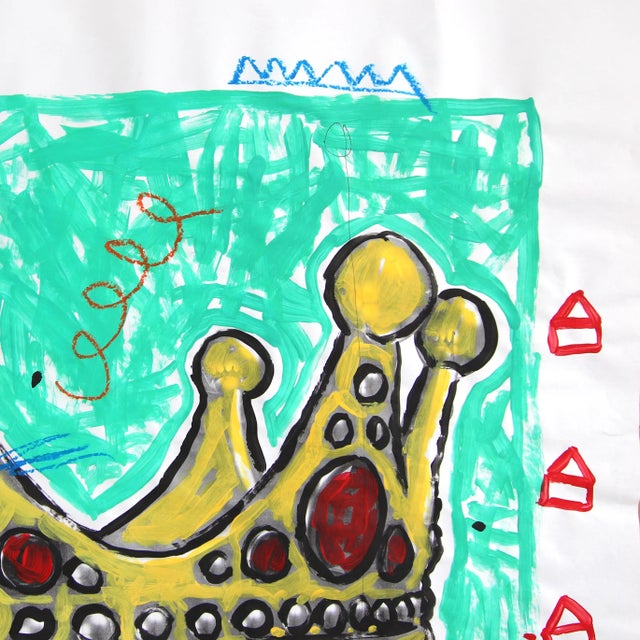 Crowned - Abstract Colorful Vibrant Still Life Pop Original Artwork by Gary John For Sale - Image 4 of 8