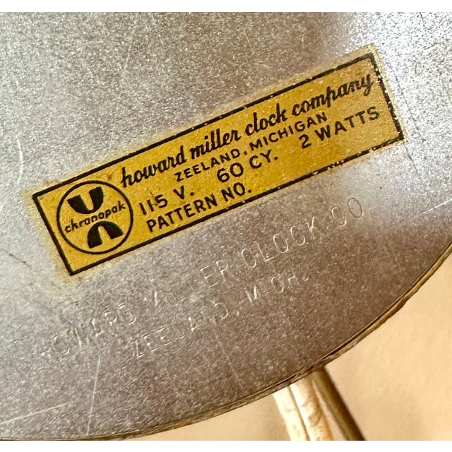 Mid-Century Modern 1950s George Nelson Howard Miller Ball Wall Clock For Sale - Image 3 of 3