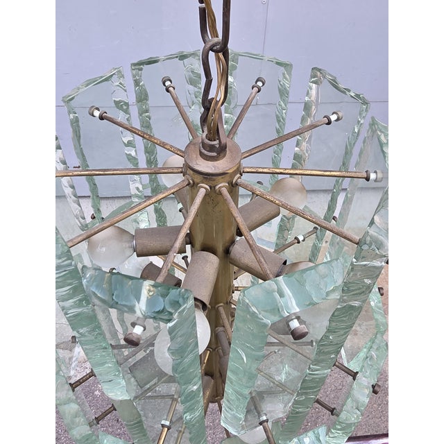 Fontana Arte Chandelier in Crystal from Fontana Arte, Italy, 1950s For Sale - Image 4 of 14