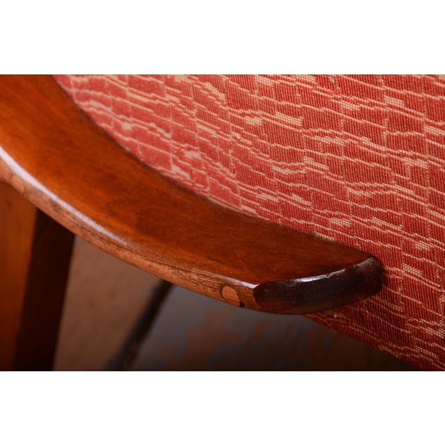 Wood Czech Art Deco Armchair in Beech attributed to J. Halabala for Up Zavody, 1920 For Sale - Image 7 of 9