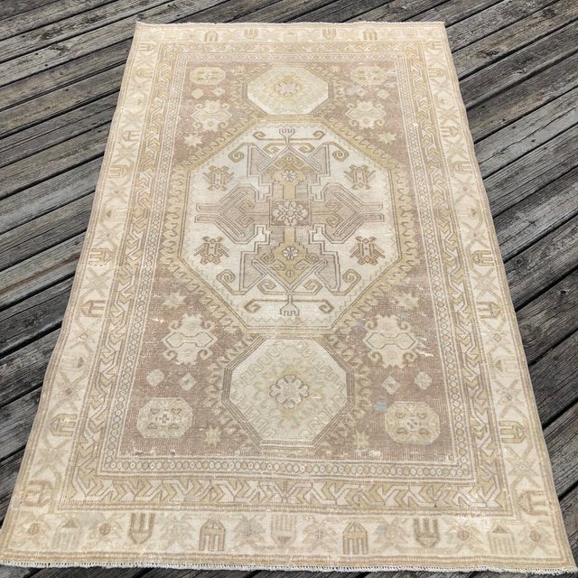 1940s Vintage Kazak Rug | 4x7 For Sale - Image 5 of 7