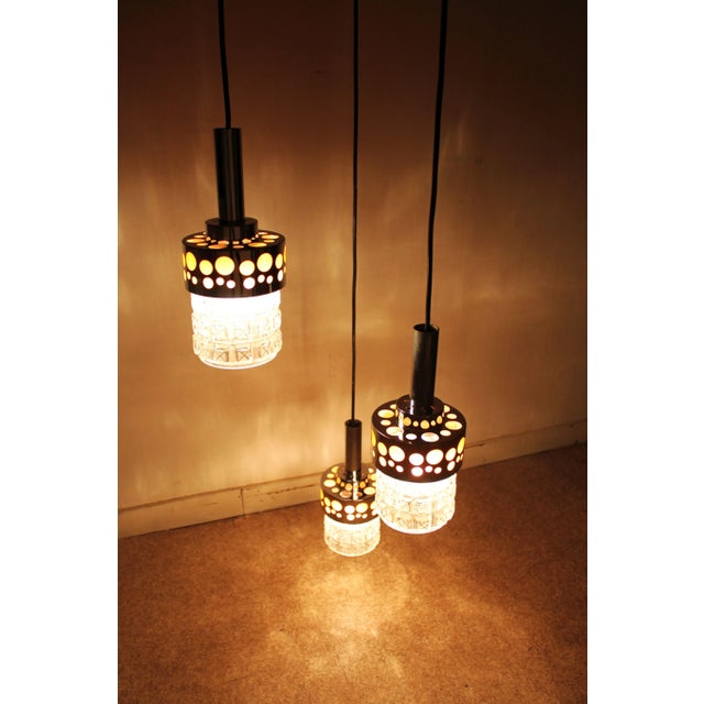 Orange Cascade Ceiling Light from Raak Amsterdam, 1970s For Sale - Image 8 of 13