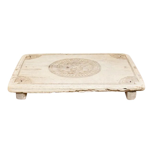Kolam Rustic Wood Bajot Table For Sale