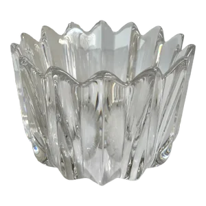 Vintage Orrefors Jan Johansson Crystal "Fleur" Bowl