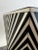 Art Deco Style Black & White Resin Sculptural Side End Table or Stool, a Pair For Sale - Image 15 of 17