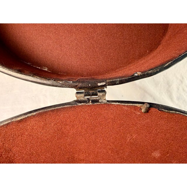 Vintage, English Leather Hat Box For Sale - Image 9 of 11