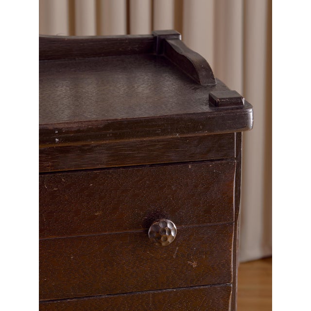 Brown The 1920s Antique Mahogany Chest of Drawers With Horse Carving For Sale - Image 8 of 9