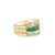2 Carat Emerald Diamond Baguette Cocktail Ring, Size 9 For Sale - Image 4 of 6