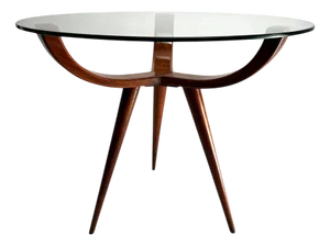 Mid-Century Italian Wooden Coffee Table, Attr. To Melchiorre Bega, Italy, 1950s