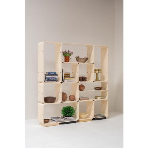 Modular Bookcase or Room Divider attributed to Carlo De Carli for Fiarm, Italy, 1970s For Sale - Image 4 of 13