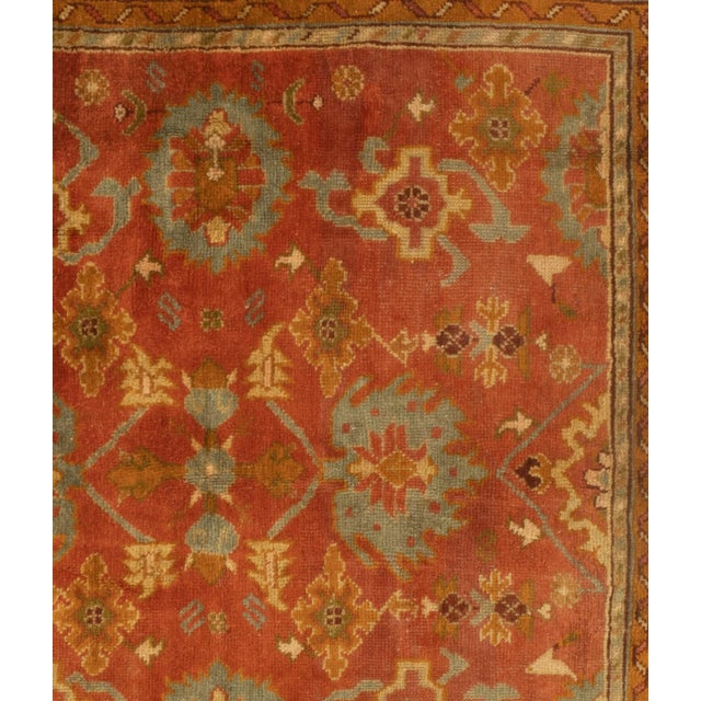 The luxurious quality of the wool (for which Oushaks have always been famous) contributed to the vibrancy of the colors....