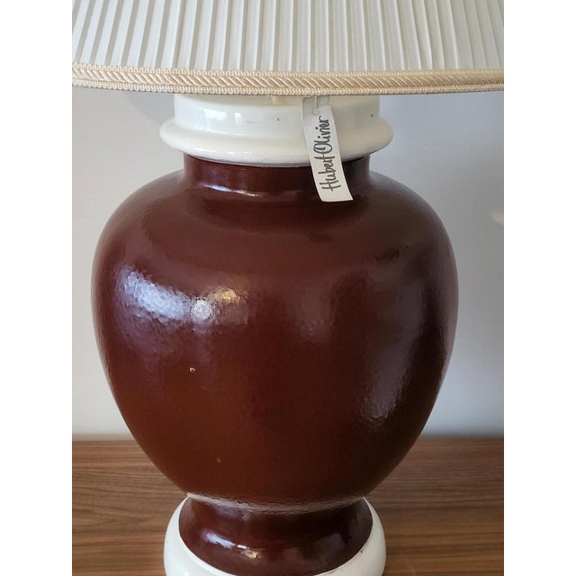 Large French Ceramic Table Lamp by Hubert Olivier, 1990s For Sale - Image 4 of 16