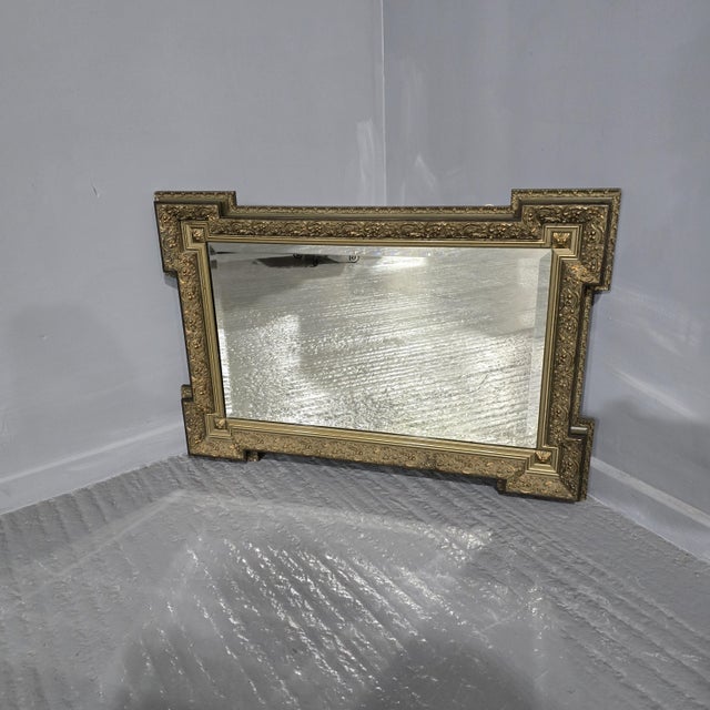 French Painted Parcel Gilt Mirror, 1870s For Sale - Image 11 of 11