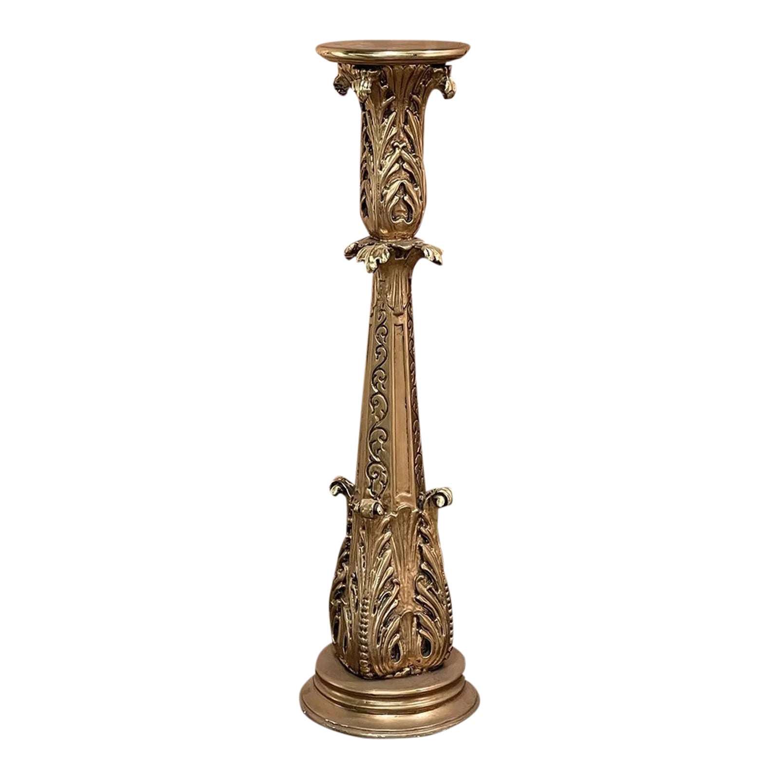 * antique pedestal ୨୧ * 19世紀 アンティークの 台座 antique-italian-baroque-