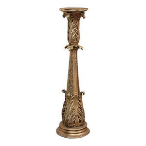 Antique Italian Baroque Giltwood Pedestal