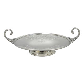 Early 20th Century Victorian Middletown Silverware Silver Plated Pedestal Candy Dish Compote For Sale