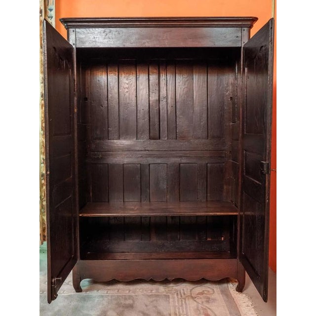 Wood Antique Namur Cabinet in Oak For Sale - Image 7 of 8