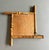 Wood Rustic Facet Cut Glass Mirror with Bamboo Frame, France, 1940s For Sale - Image 7 of 8