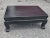 Black Late 1900s Handmade Antique Small Asian Opium Low Coffee Table For Sale - Image 8 of 11