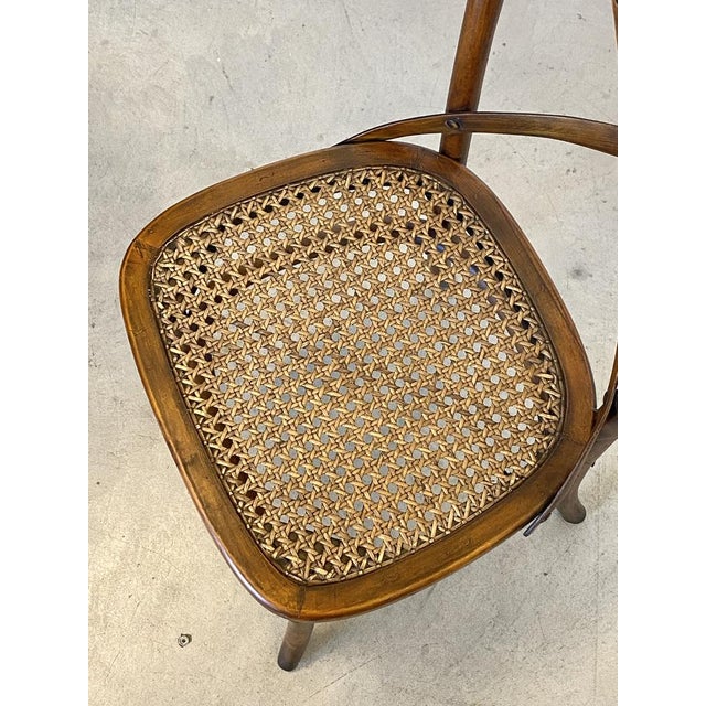 Chairs in Beech Wood and Vienna Straw, 1960s, Set of 4 For Sale - Image 11 of 18