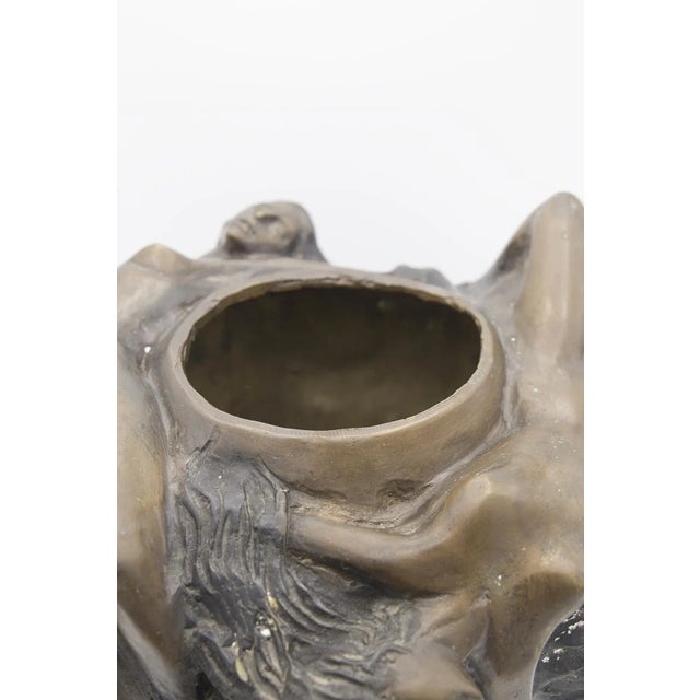 French Art Nouveau Bronze Vase, 1890s For Sale - Image 5 of 9