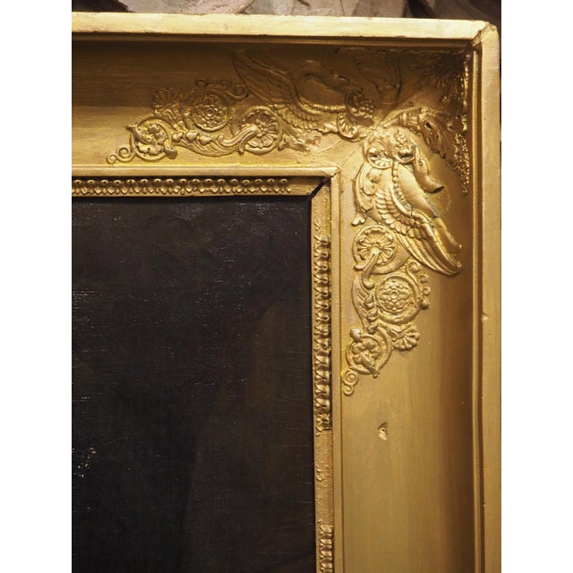 19th Century 19th Century French Oil on Canvas, “La Fileuse D’Albano” After Claude Bonnefond For Sale - Image 5 of 17