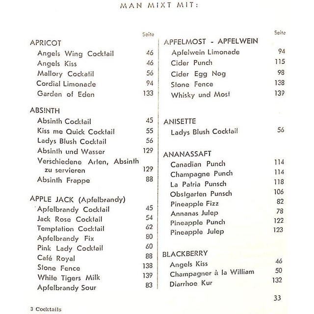 Paper "Cocktails by William" 1949 Sturmer, Wilhelm For Sale - Image 7 of 12