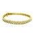 Circa 1990 14k Yellow Gold Three-Row Diamond Bracelet, 7.80 Carats For Sale - Image 4 of 14