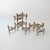 Vintage Modular Metal Candleholders by Stoff Nagel, 1970s, Set of 9 For Sale - Image 4 of 7