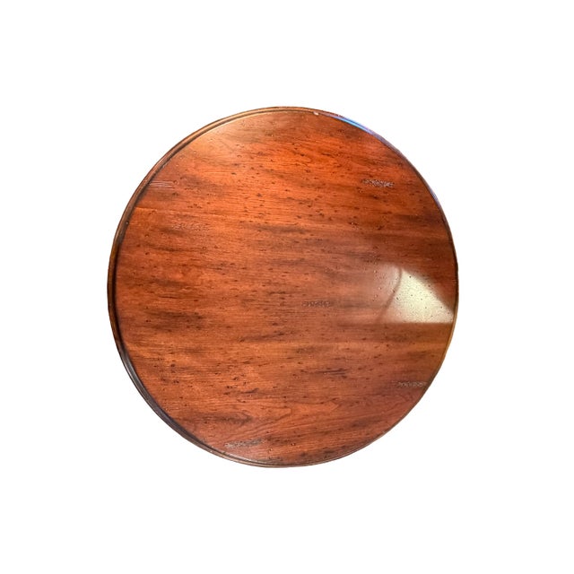 2000 - 2009 Round Wood Occasional Table For Sale - Image 5 of 9